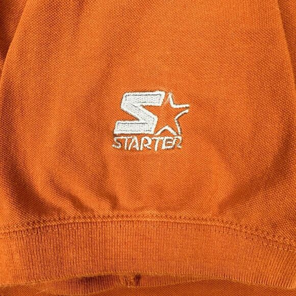 Vintage Starter University of Texas Longhorns Embroidered Polo Shirt - Size XL - Picture 3 of 7
